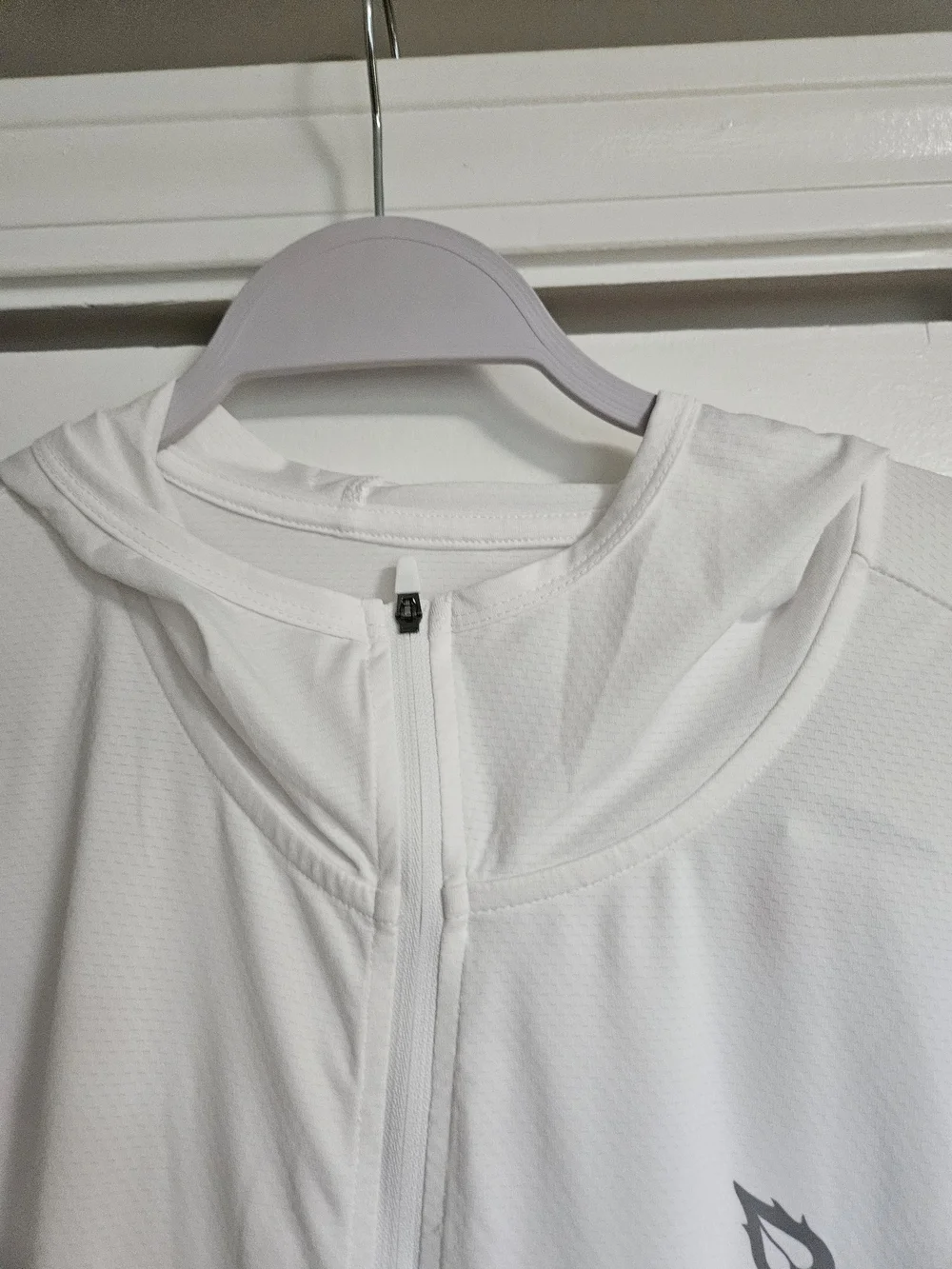 Baleaf White Women's Zip Swim Coverup with Hood